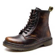 Load image into Gallery viewer, 2019 New Men Boots For Martin Boots Genuine Leather Dr Motocycle Boots Warm Ankle Boots Winter Shoes Men Shoes Plus Size 47 48